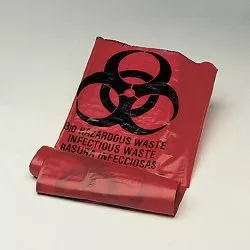 Biohazard Waste Bag, 1 Roll of 20