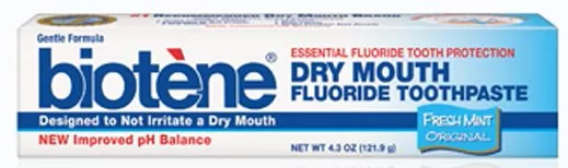 Biotène Fluoride Toothpaste, Fresh Mint, 1 Each