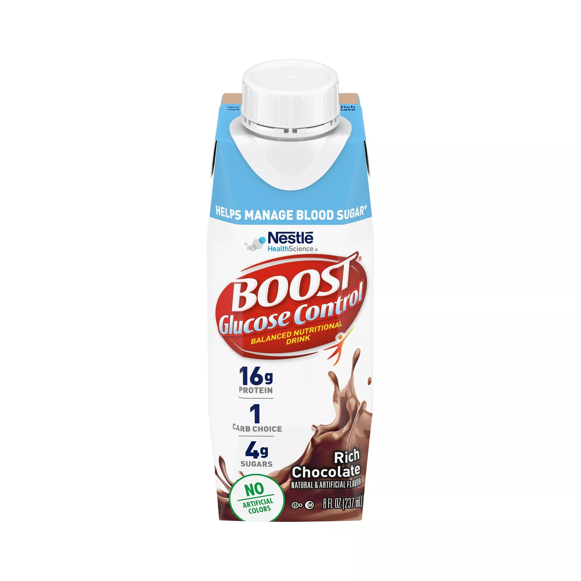 Boost Glucose Control Chocolate Oral Supplement, 8 oz. Carton, 1 Case of 24
