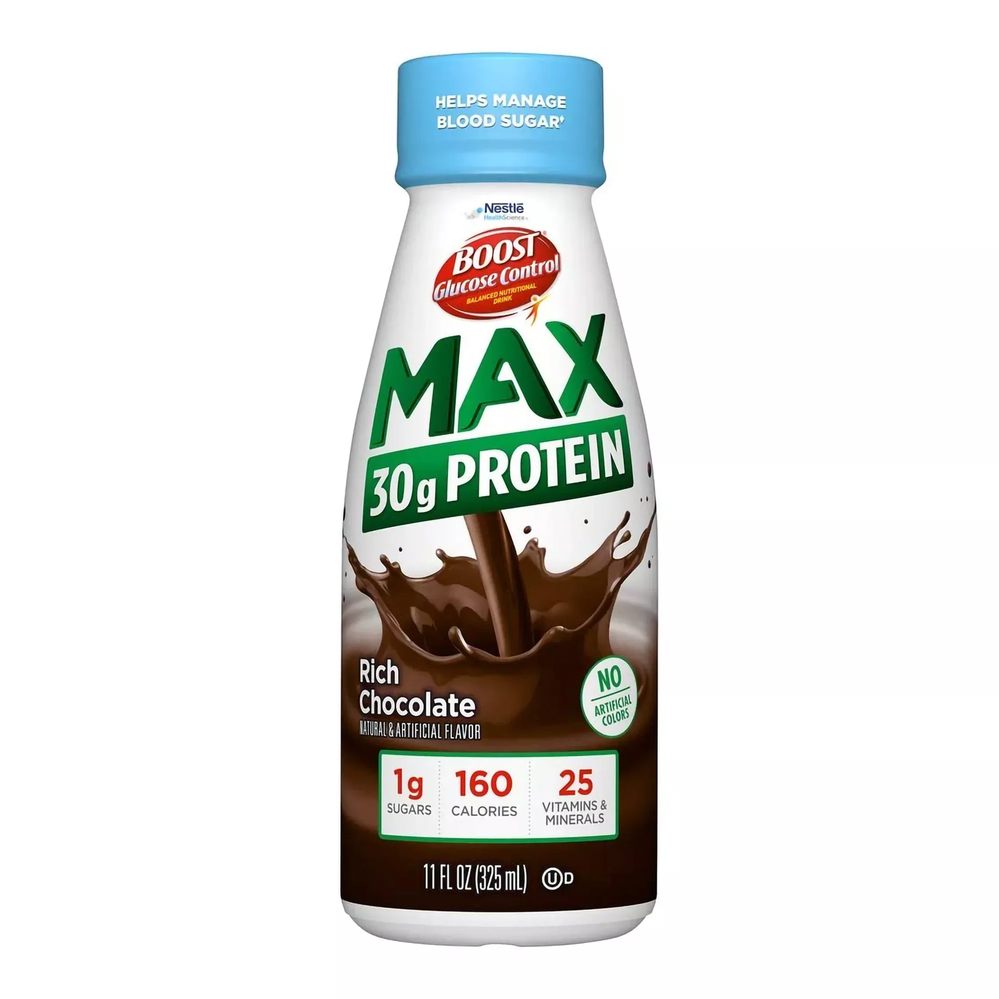 Boost Glucose Control Max Chocolate Oral Supplement, 11 oz. Bottle, 1 Case of 12