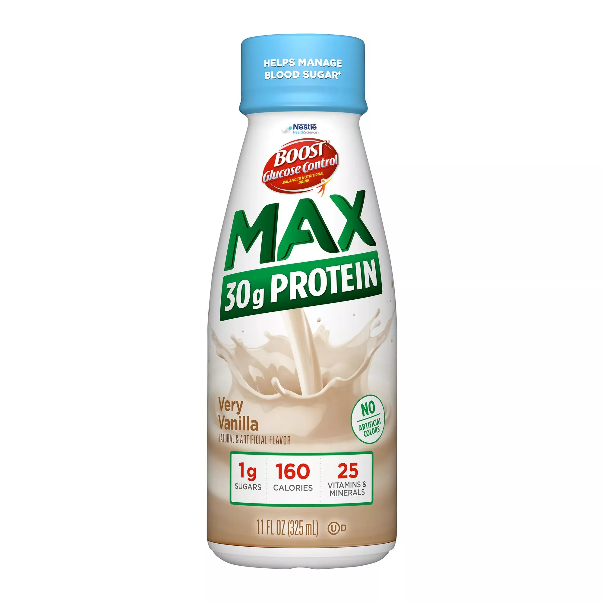 Boost Glucose Control Max Vanilla Oral Supplement, 11 oz. Bottle, 1 Case of 12