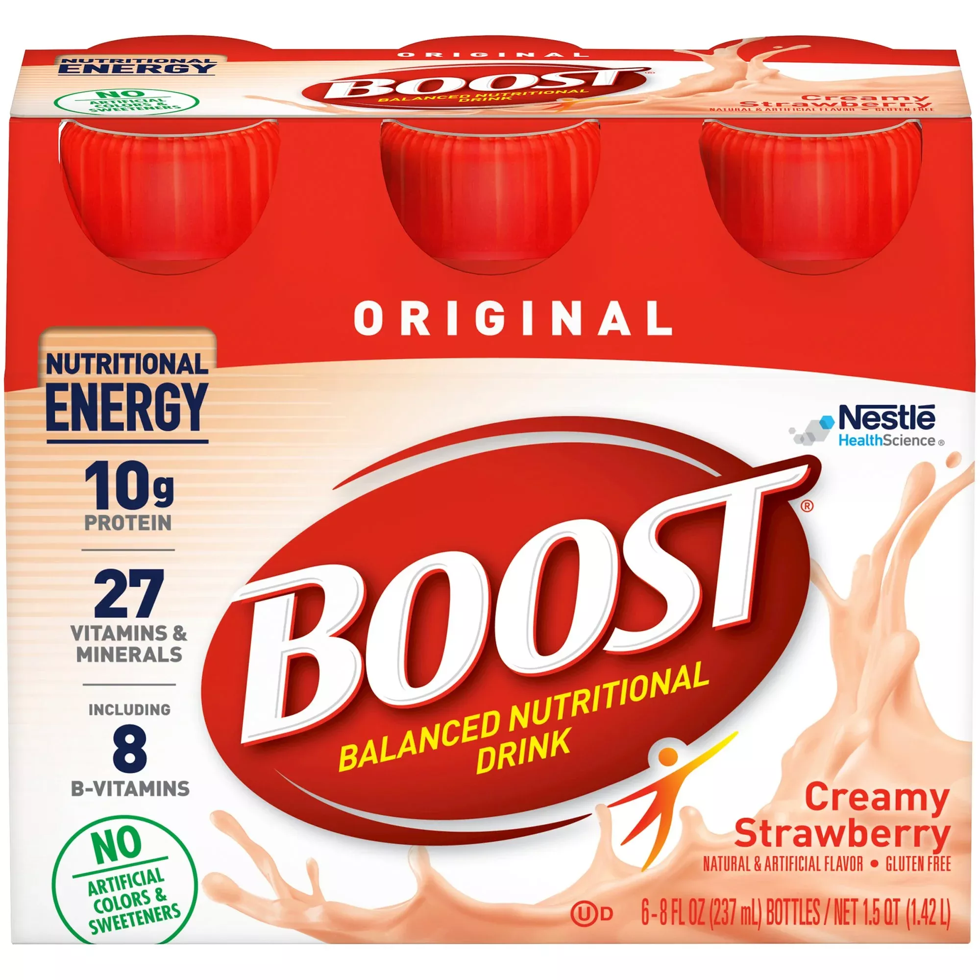 Boost Original Strawberry Oral Supplement, 8 oz. Bottle, 1 Case of 24