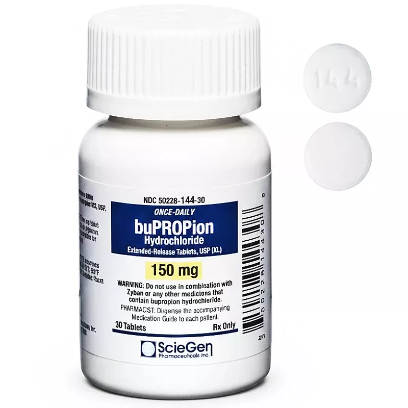 Bupropion Hydrochloride 150 mg Extended- Release Tablets, 30 Count (RX)