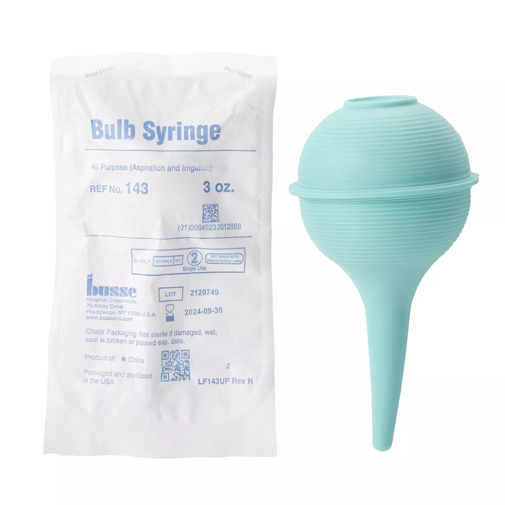 Busse Hospital Disposables Ear / Ulcer Bulb Syringe, 1 Each