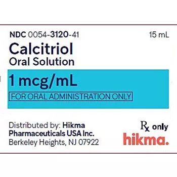Calcitriol Oral Solution 1 mcg/mL by Hikma 15 mL (RX)