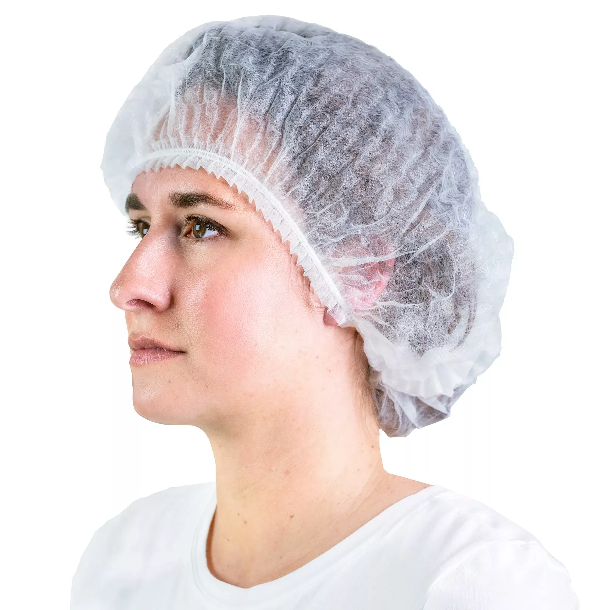 CAP, BOUFFANT SPP 10G WHT CLIP(100/BG 10BG/CS)