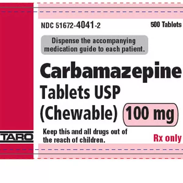 Carbamazepine 100mg Chewable Tablets 100 Count (RX)