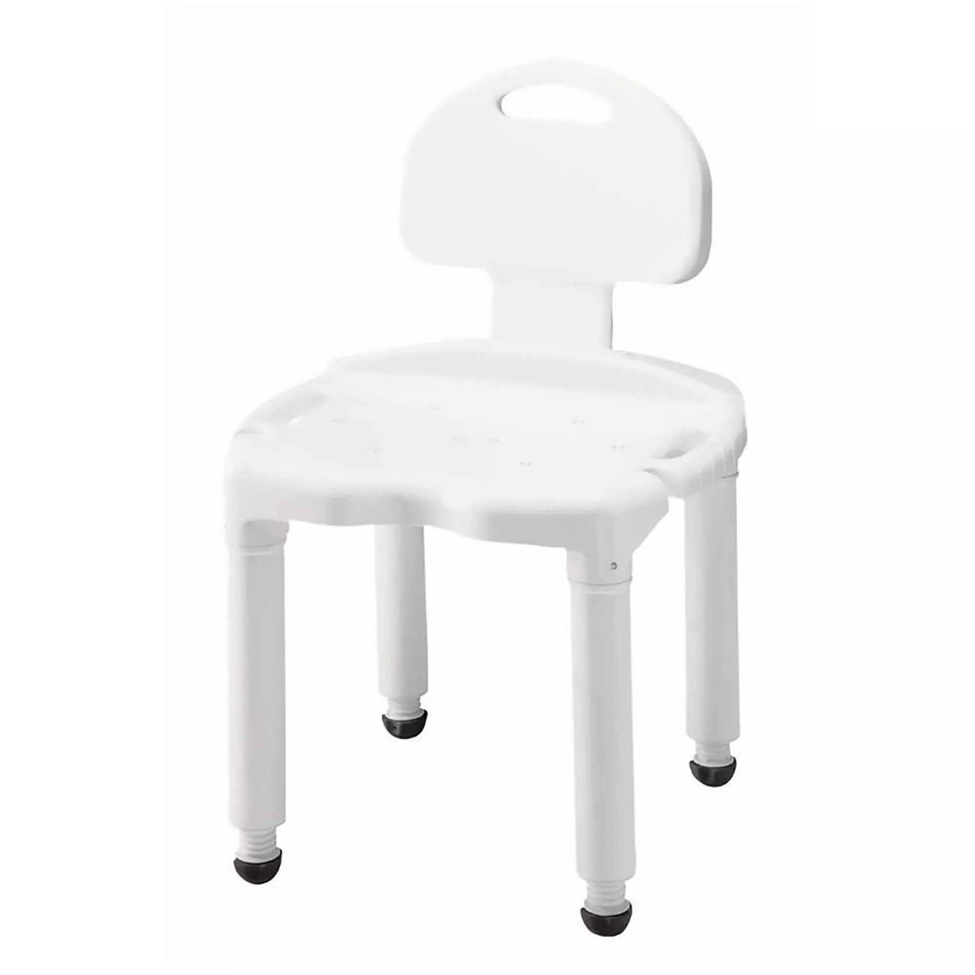 Carex Universal Bath Seat with Back, 400-lb Capacity, 1 Each