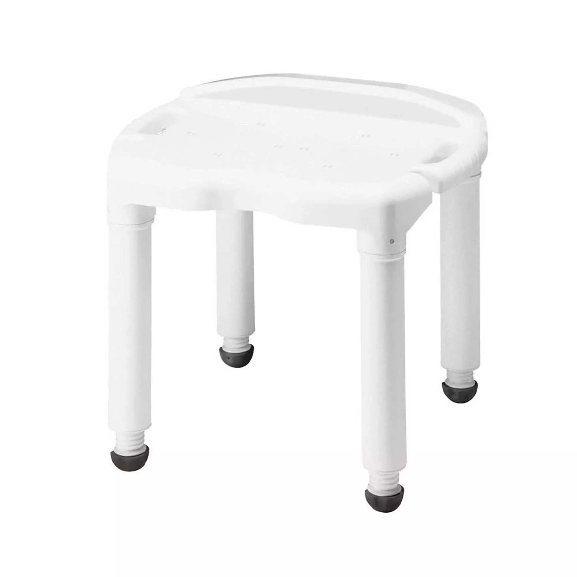 Carex Universal Bath Seat Without Back, White, 400-lb Capacity, 1 Each