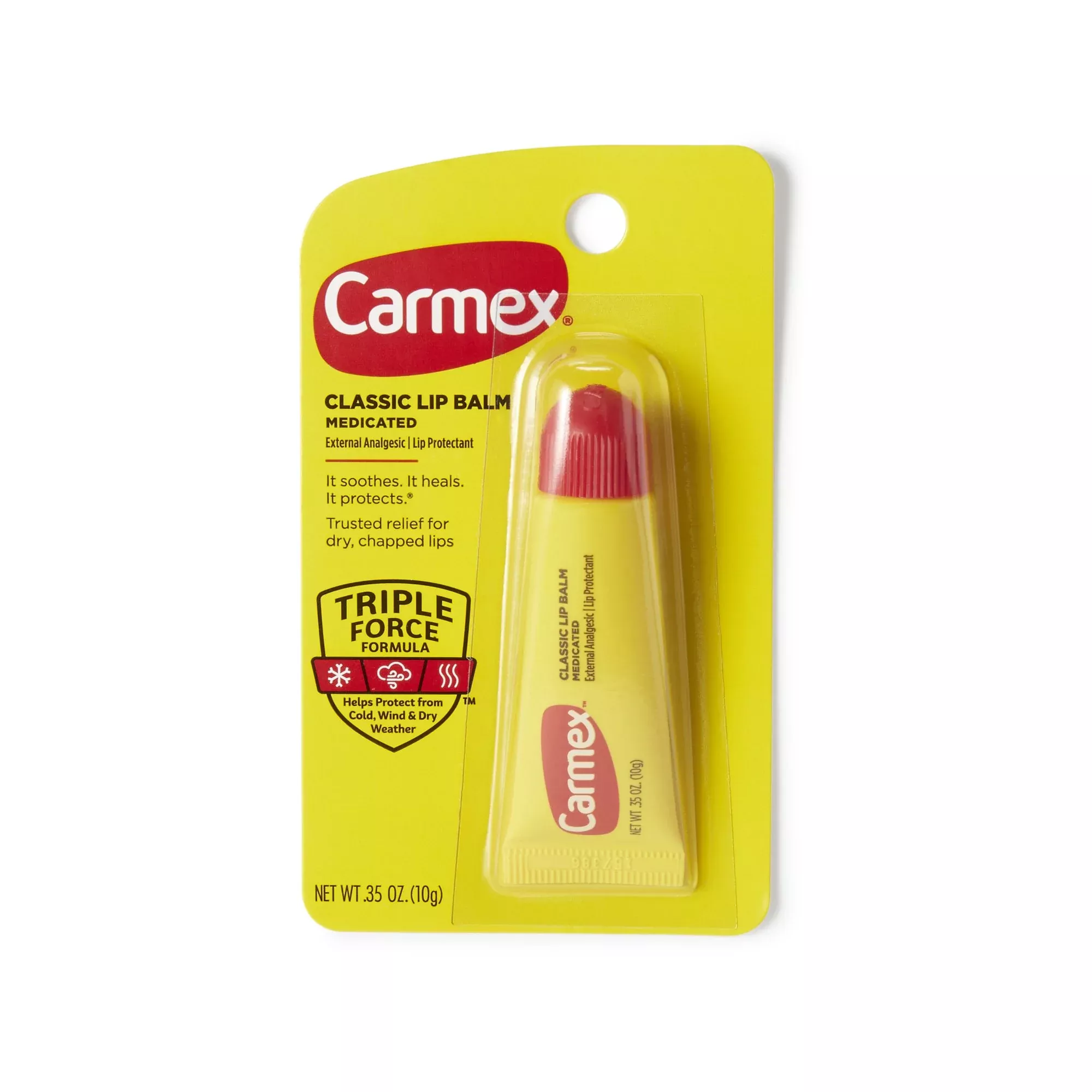 Carmex Lip Balm 0.35 oz. Tube, 1 Carton of 12