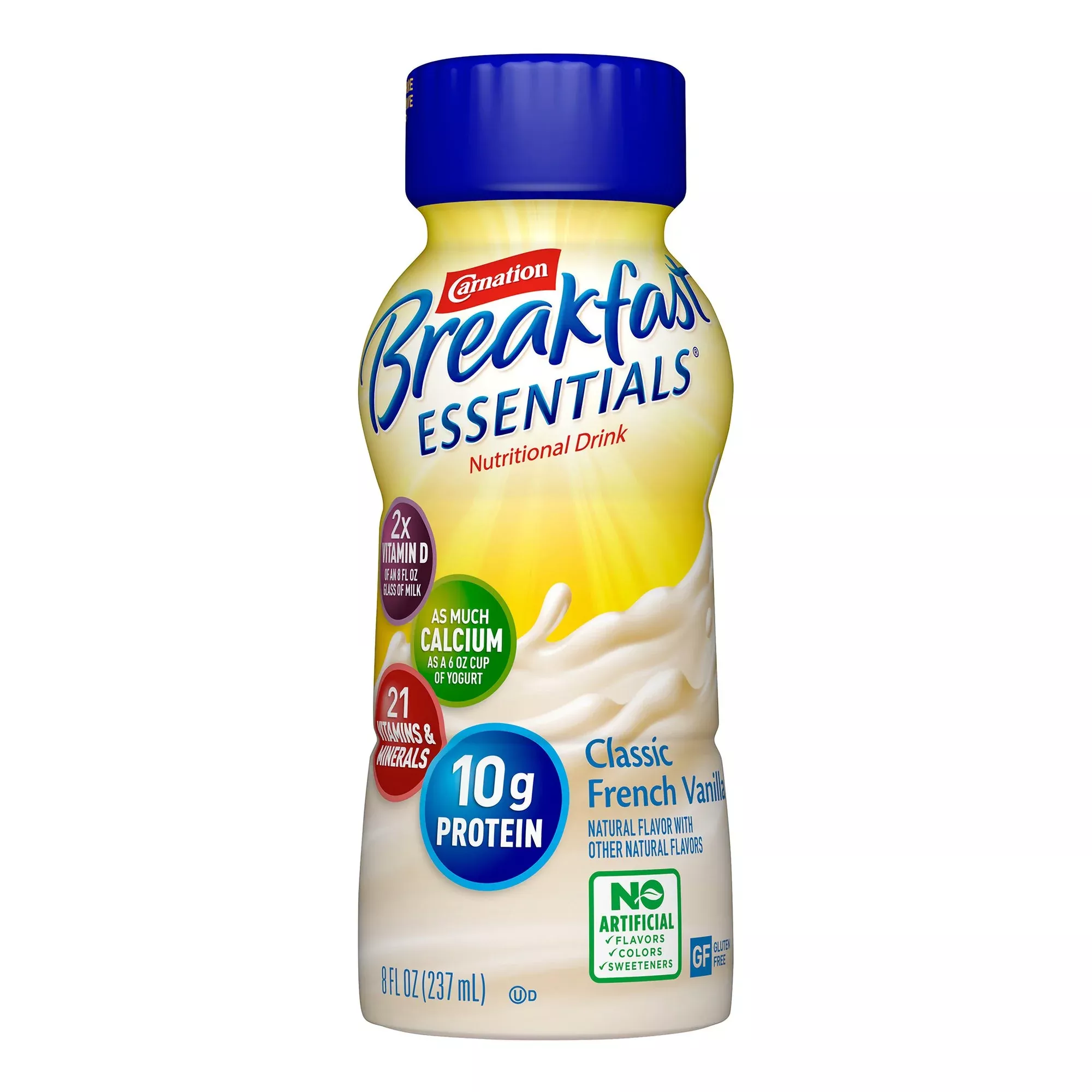 Carnation Breakfast Essentials Vanilla Oral Supplement, 8 oz. Carton, 1 Case of 24