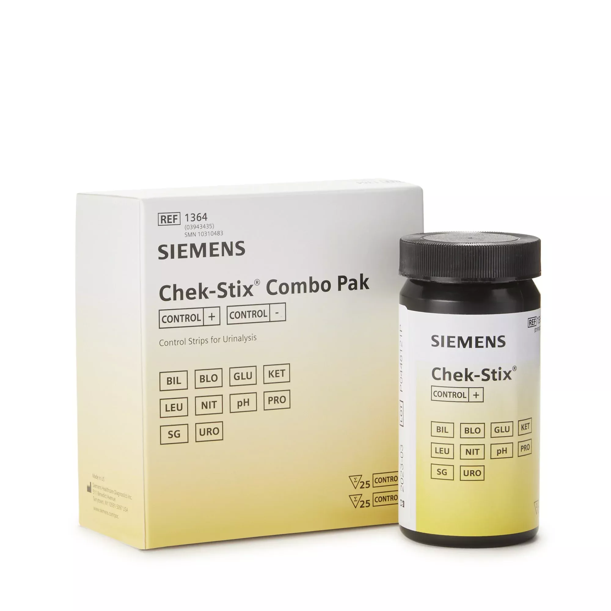 Chek-Stix™ Urinalysis Test Strips, Combo Pack, 1 Case of 6