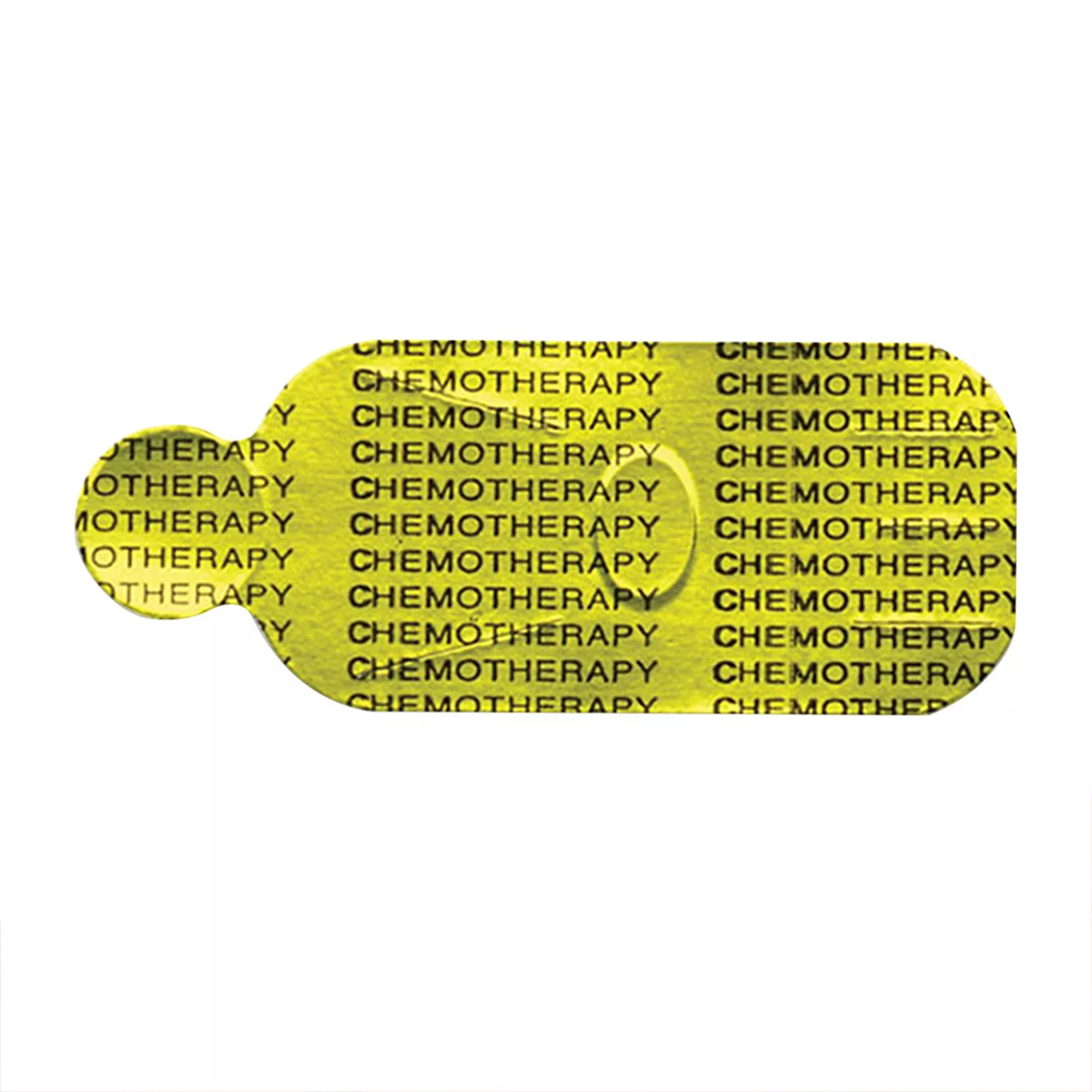 ChemoPlus™ IVA Seals, Yellow/black ink Chemotherapy, 1 Carton of 1000