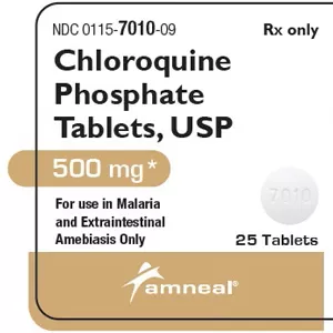 Chloroquine Phosphate Tablets 500 mg, 25 Count