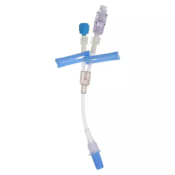 Clearlink Y-Type IV Catheter Extension Set, 2 Slide Clamps, 6.5" length