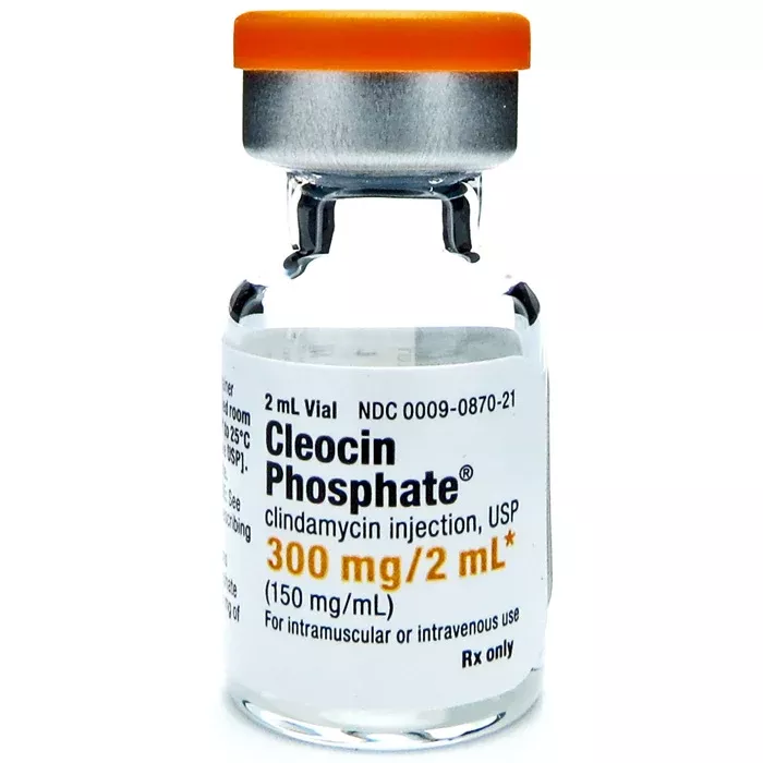 Cleocin Phosphate Clindamycin Injection 150 mg/mL Vial 2 mL x 25/Box (RX)