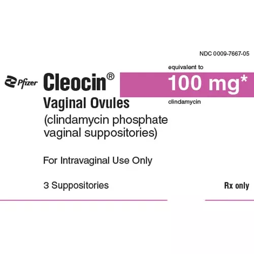 Cleocin Vaginal Ovules Clindamycin Phosphate Vaginal Suppositories 3 Pack (RX)
