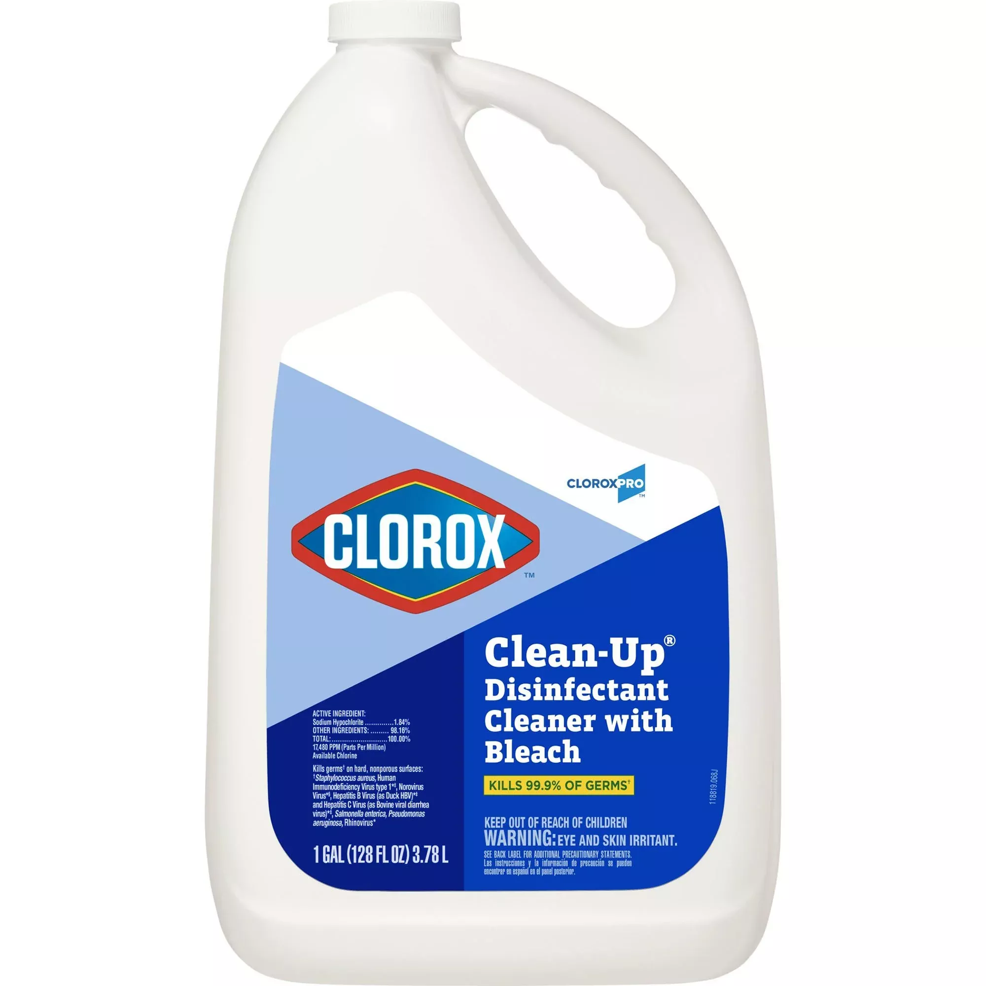 Clorox Clean-Up w/Bleach Surface Disinfectant Cleaner, 1 Case of 4