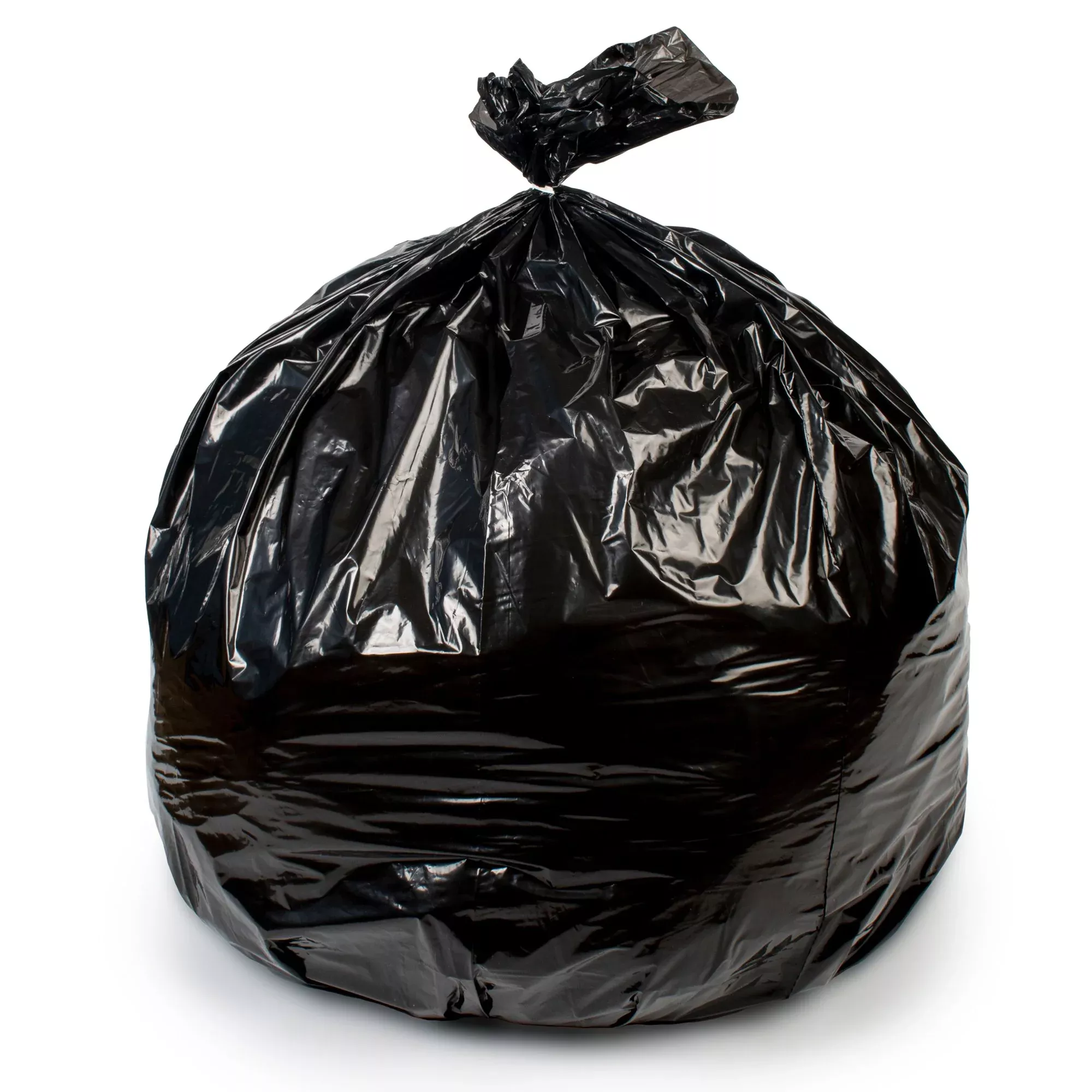 Colonial Bag 2X Heavy Duty Trash Bag, Black, 56 gal., 1.35 mil, 1 Case