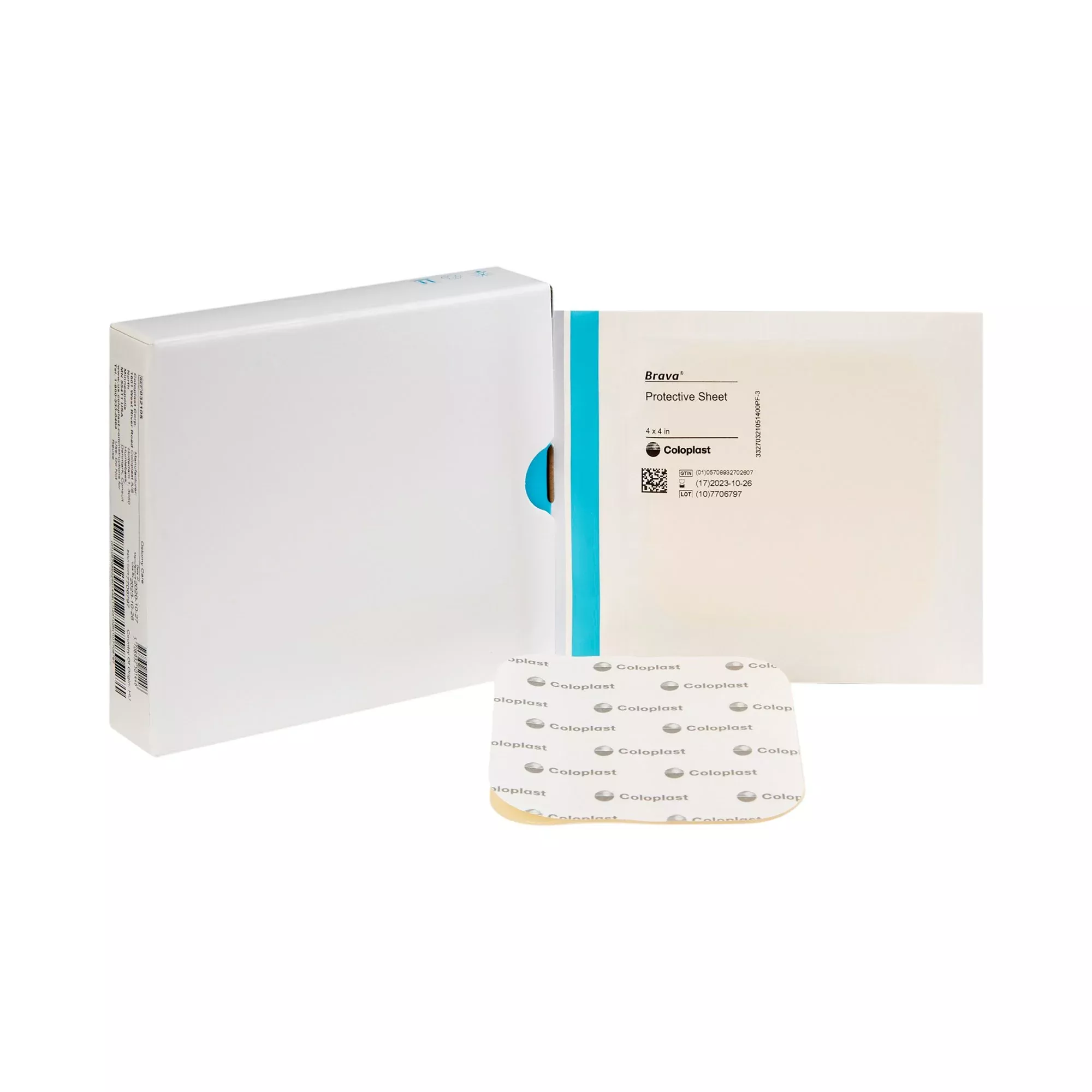 Coloplast Brava™ Stoma Skin Protective Sheet, 1 Box of 10