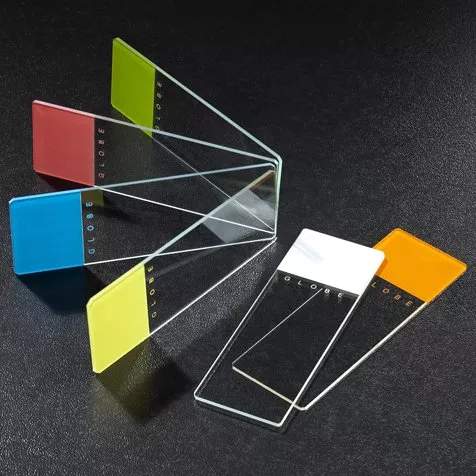 Color Coded Ground Edges with Safety Corners Microscope Slide, 1 Box of 72