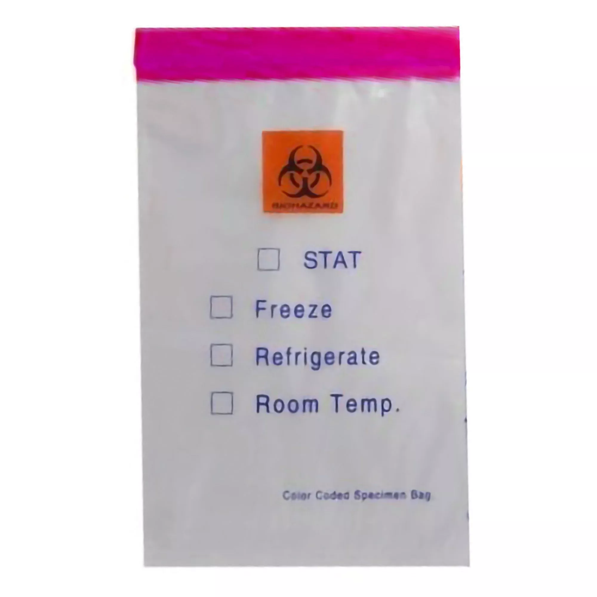 Color Coded Top Specimen Transport Bag with Document Pouch, 6 x 9 Inch, 1 Case of 1000