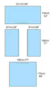 Convertors Tiburon General Purpose Drape Pack, 1 Case of 5