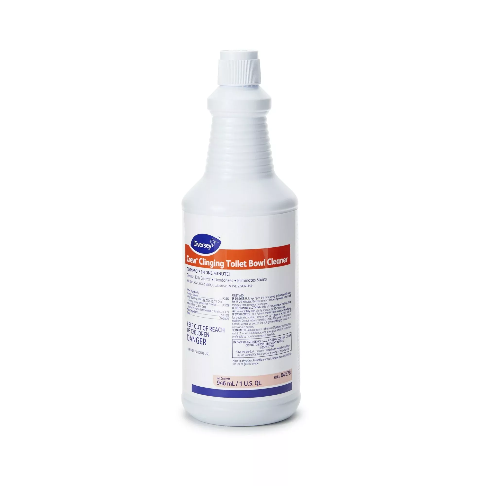 Crew Clinging Toilet Bowl Cleaner, 1 Case of 12