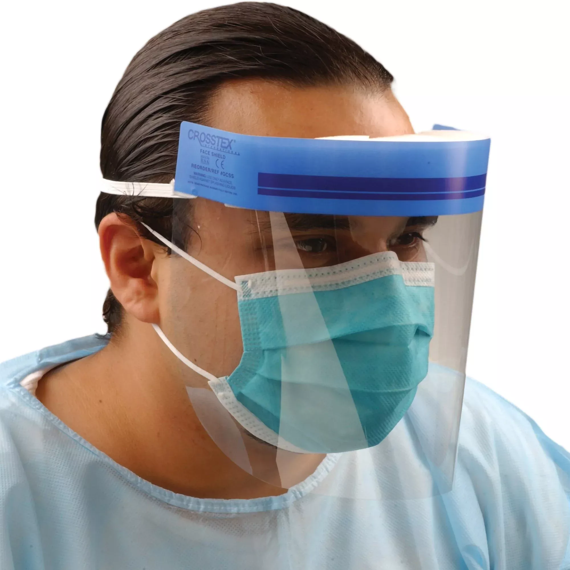 CrossTex Wraparound Face Shield, 1 Case of 288