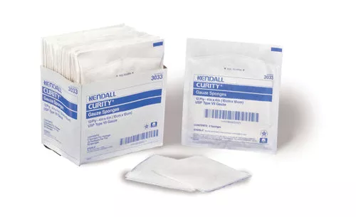 Curity Gauze Sponge 2X 28-Ply Sterile (50 pks of 2)