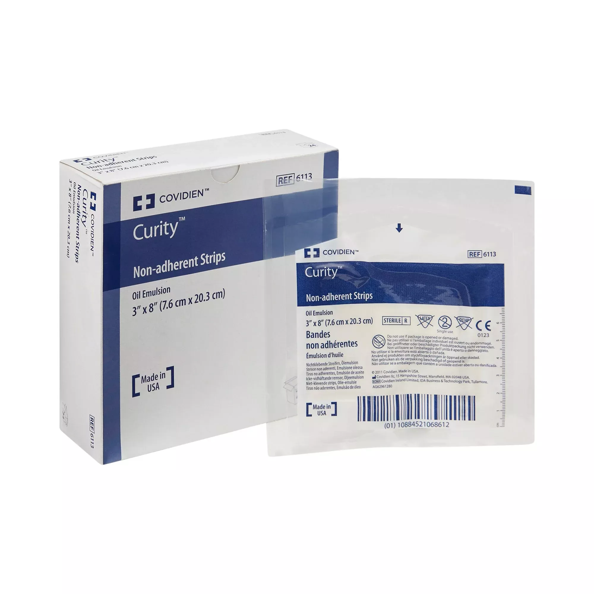 Curity™ Oil Emulsion Impregnated Dressing, 3 x 8 Inch, 1 Case of 144