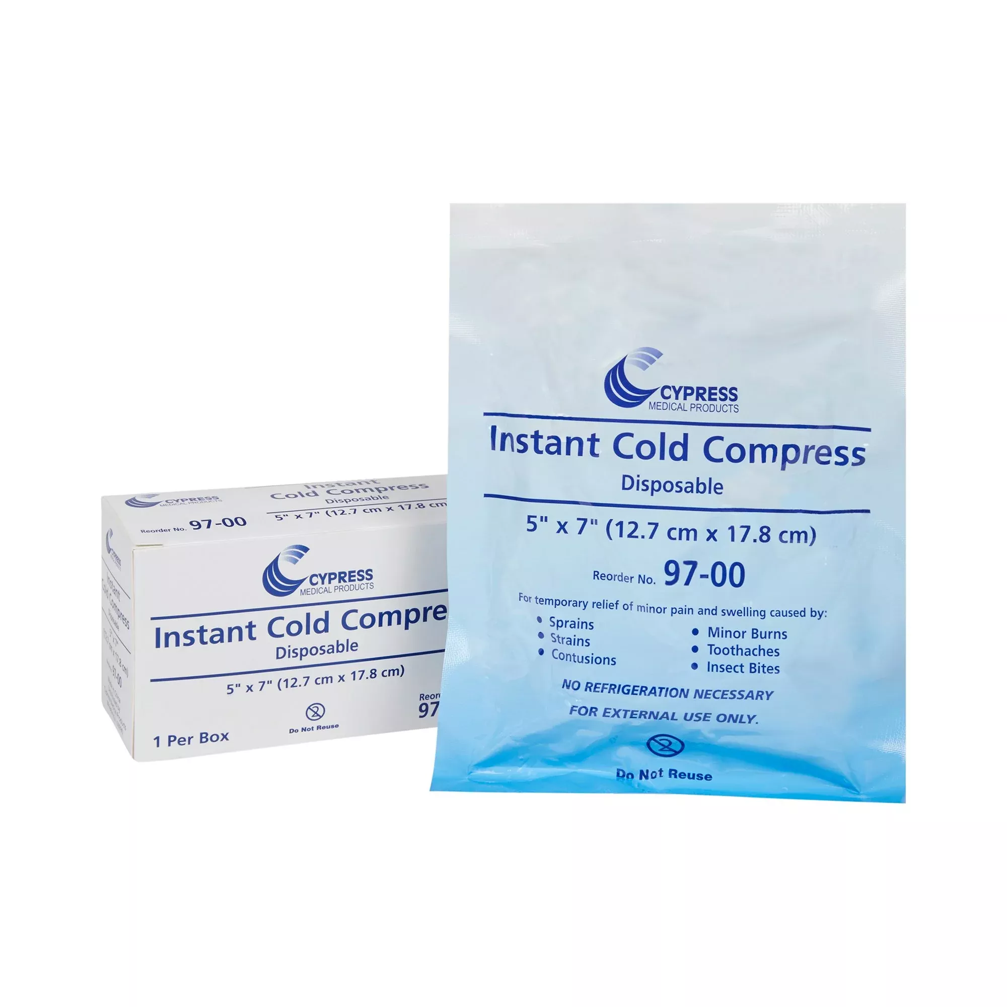 Cypress Instant Cold Pack, 5 x 7 Inch, 1 Each