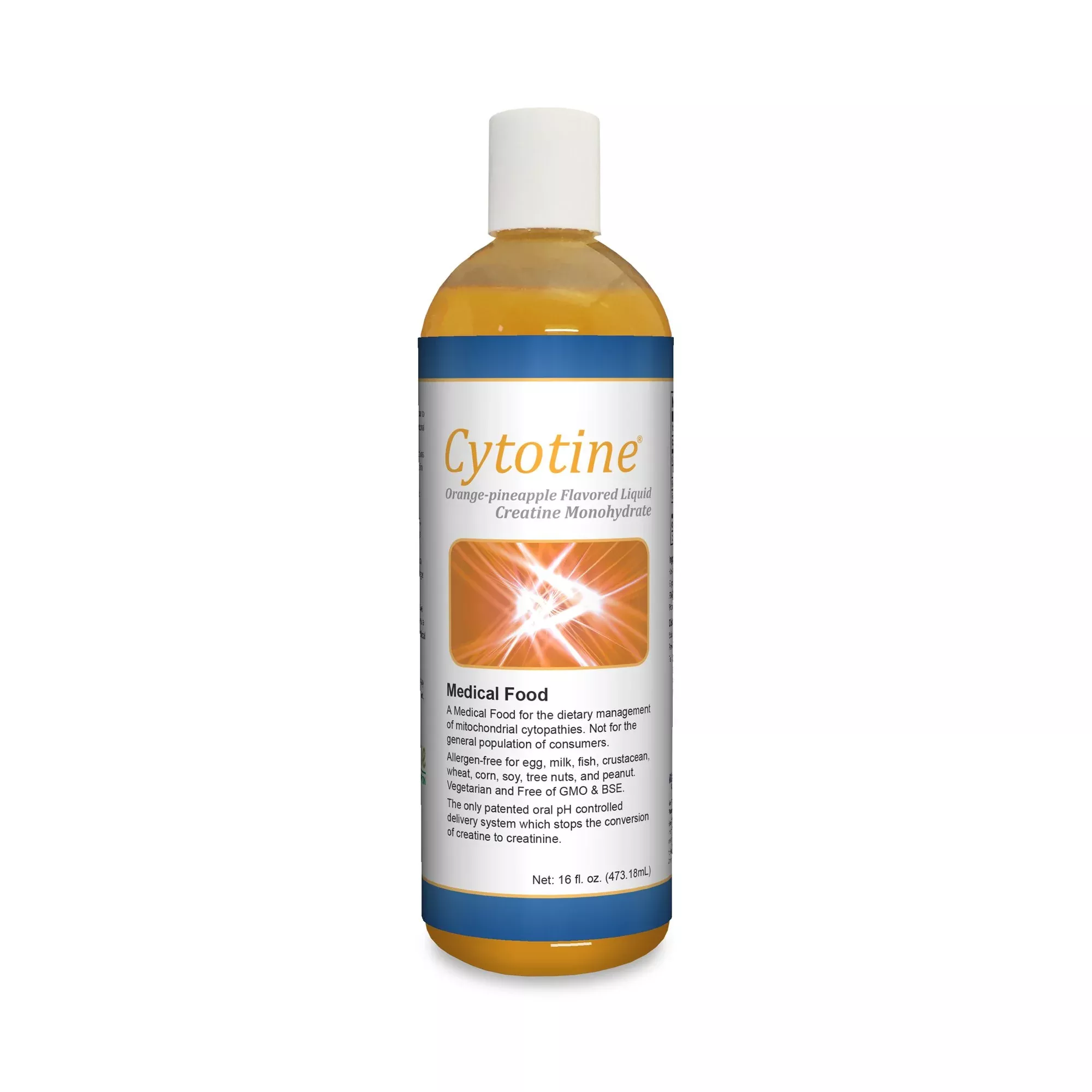 Cytotine™ Orange-Pineapple Creatine-Monohydrate Oral Supplement, 1.5-gram Bottle, 1 Bottle