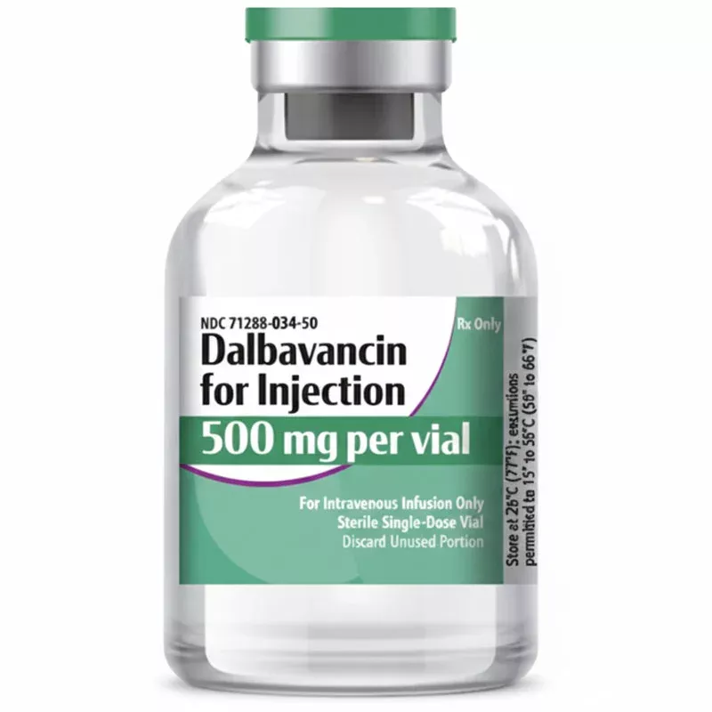 Dalbavancin Injection 500 mg Single-Dose Powder Vial, Sterile (RX)