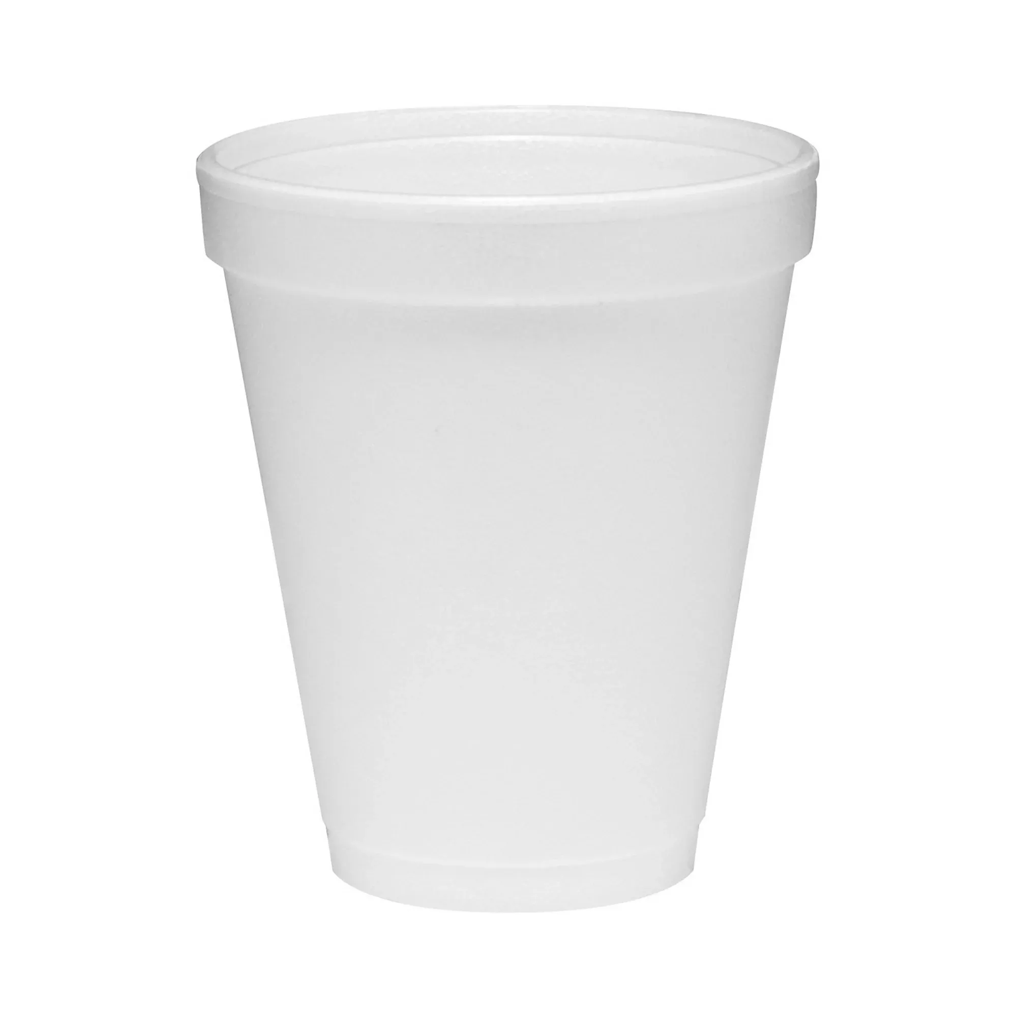 Dart Drinking Cup, White, Styrofoam, Disposable, 10 oz, 1 Case of 1000