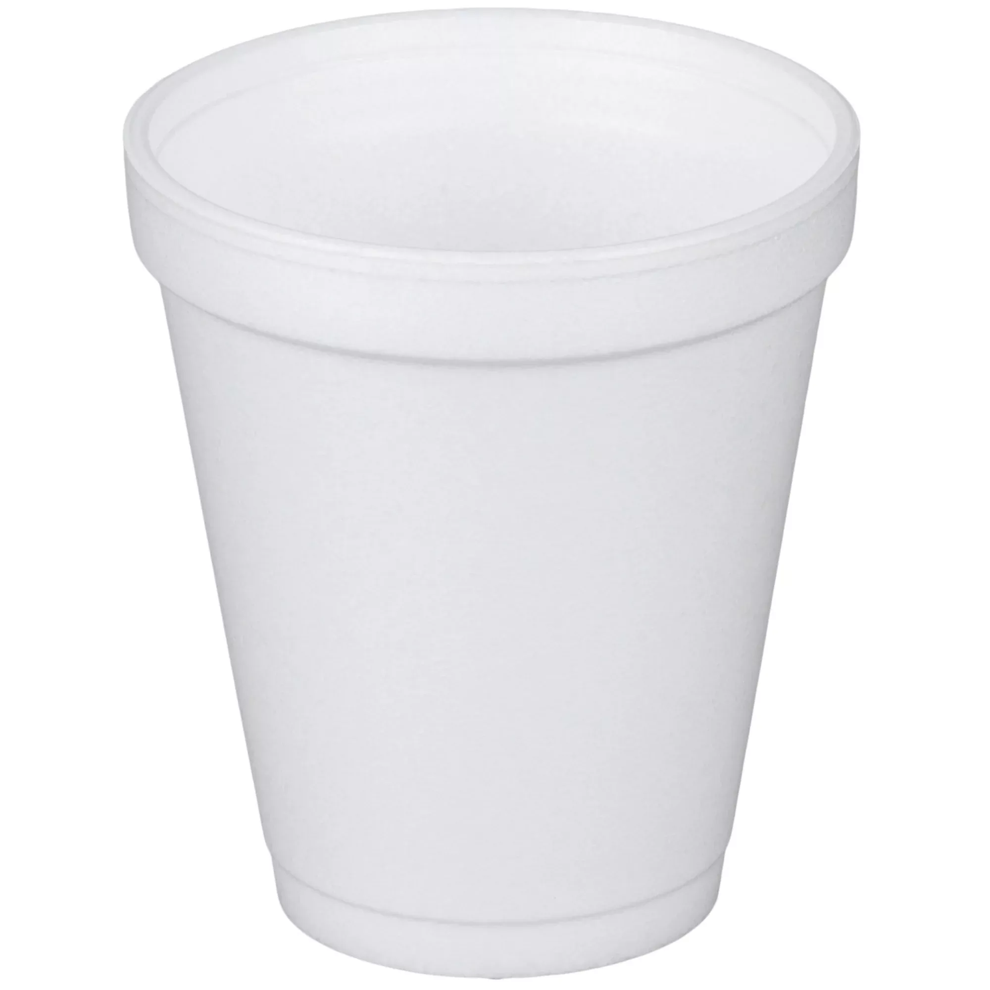 Dart Drinking Cup, White, Styrofoam, Disposable, 8 oz, 1 Case of 40