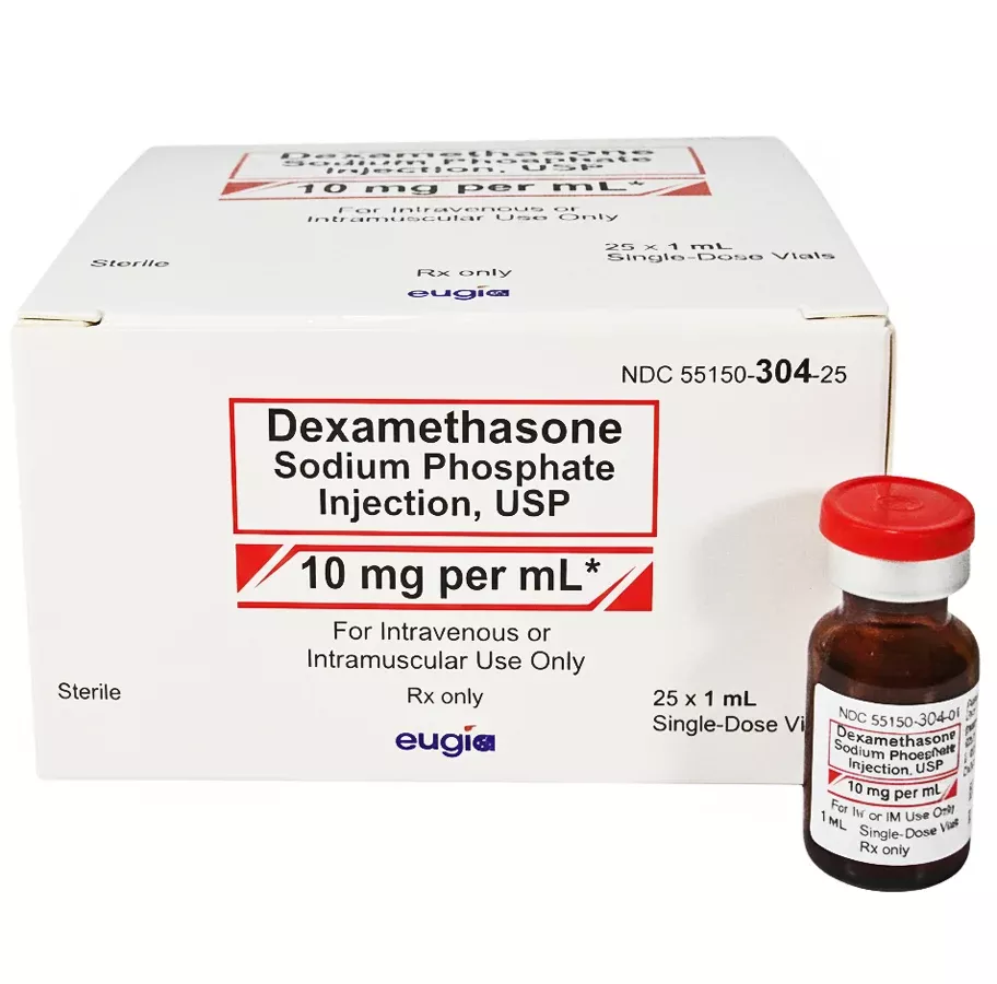 Dexamethasone Sodium Phosphate 10 mg Per mL Single-Dose 1 mL x 25/Box (RX)