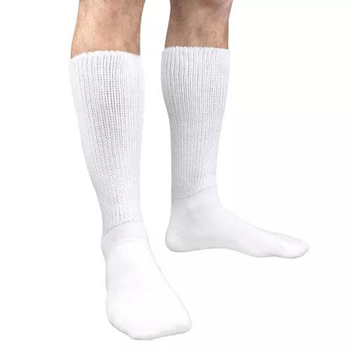 Diabetic SocksWhitePair Wm 9-11M 8-10Medium
