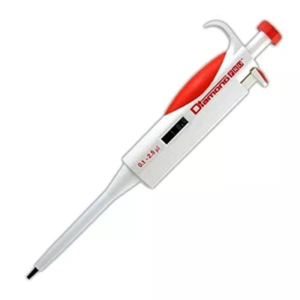 Diamond Pro Pipettor with Adjustable Volume, Push-button Tip Ejector