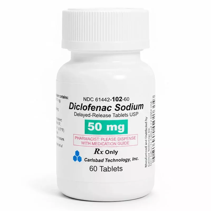 Diclofenac Sodium 50 mg Tablets 60 Count (RX)