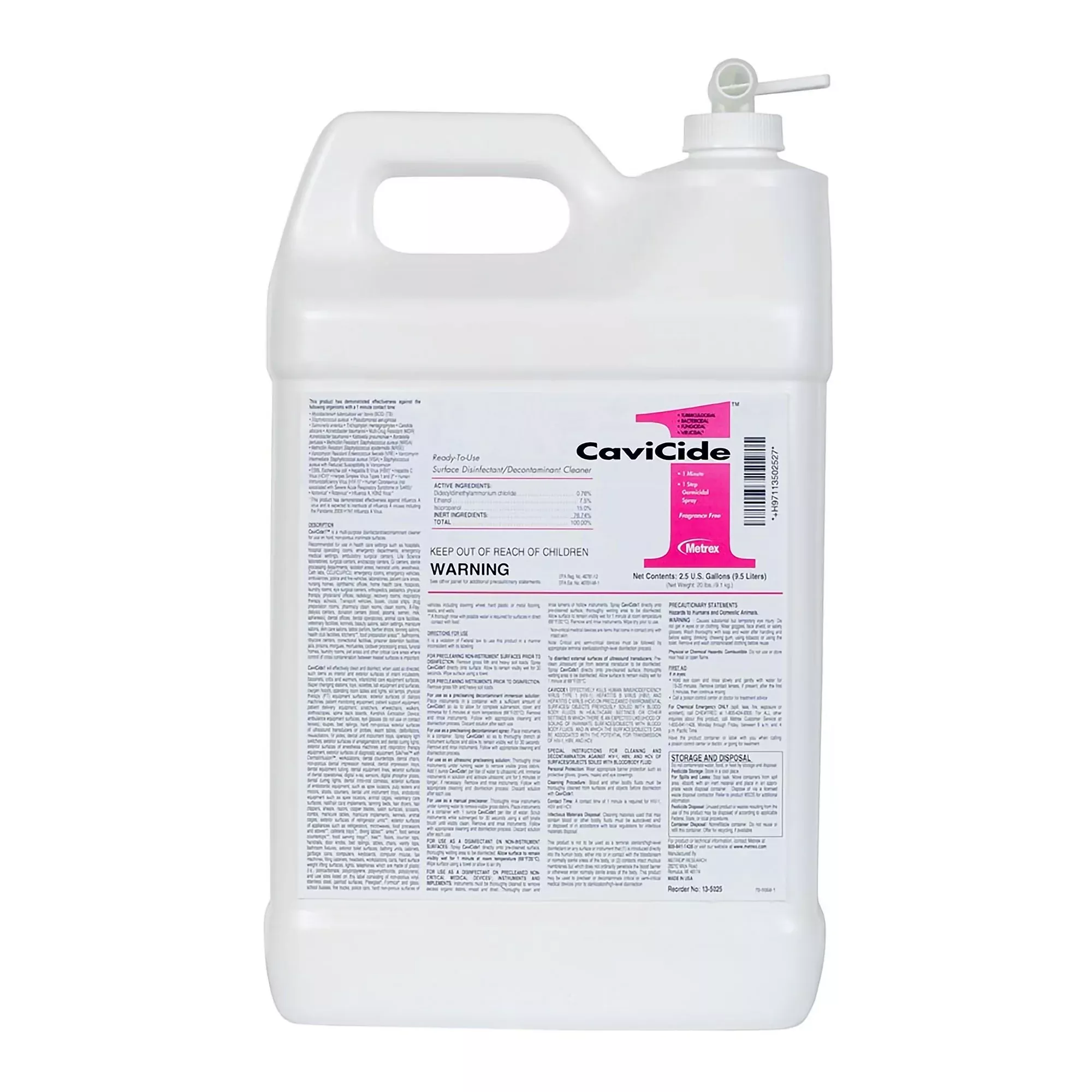 DISINFECTANT, CLNR CAVICIDE1 2.5GL (2/CS)