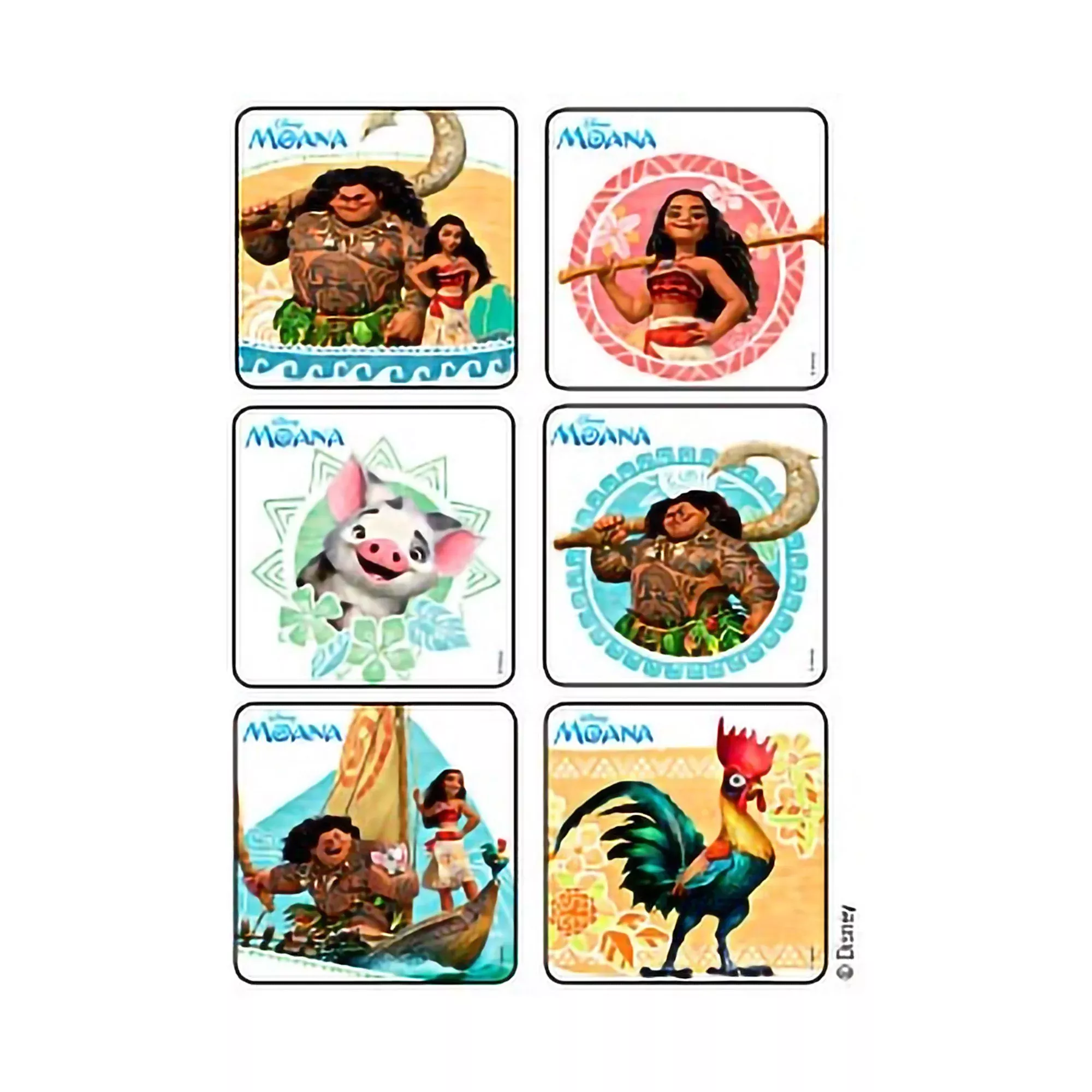 Disney Moana Sticker, 1 Roll of 75