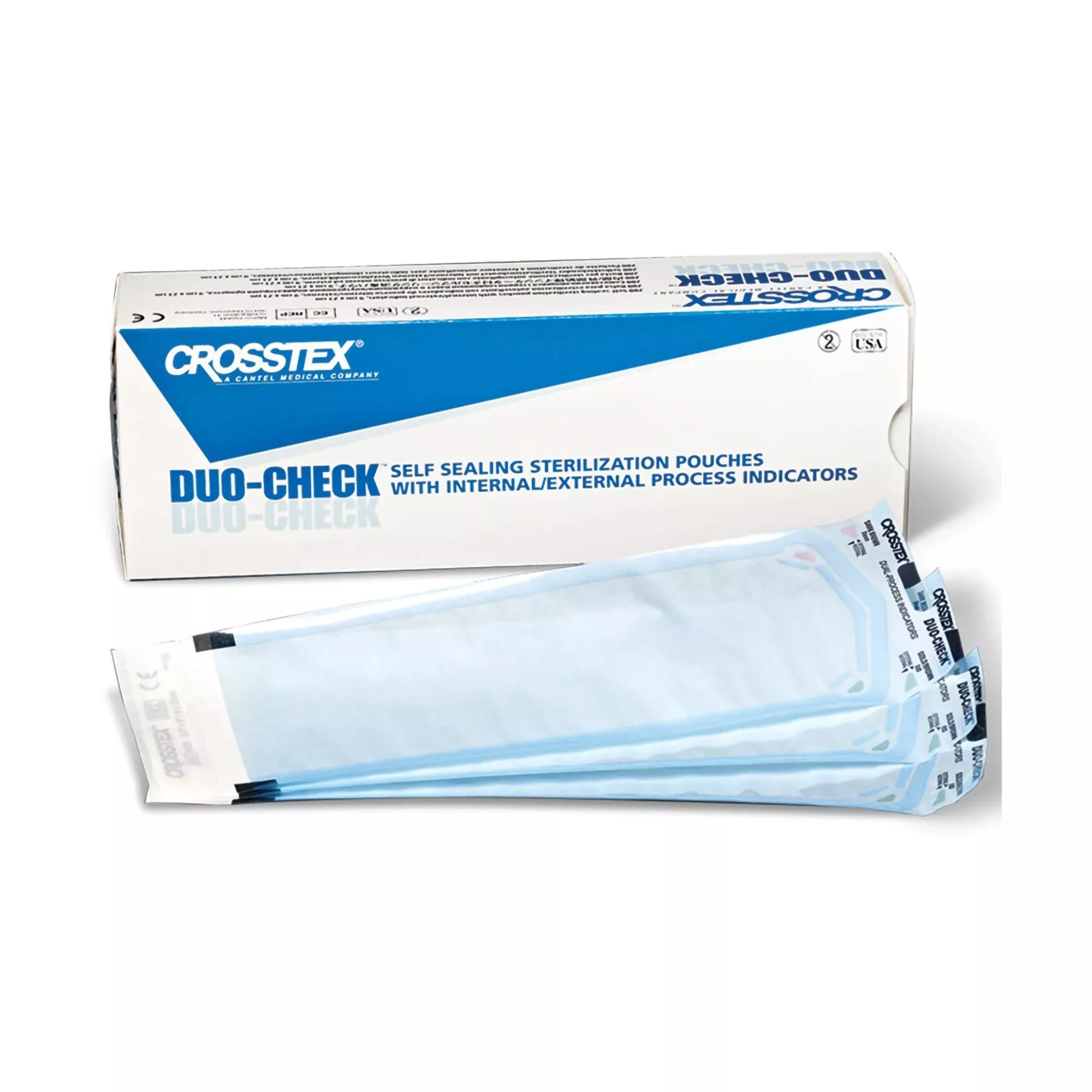 Duo-Check Sterilization Pouch, 5-1/4 x 10 Inch, 1 Box of 200