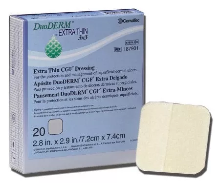 DuoDerm Extra Thin Hydrocolloid Dressing, 2 x 8 Inch, 1 Each