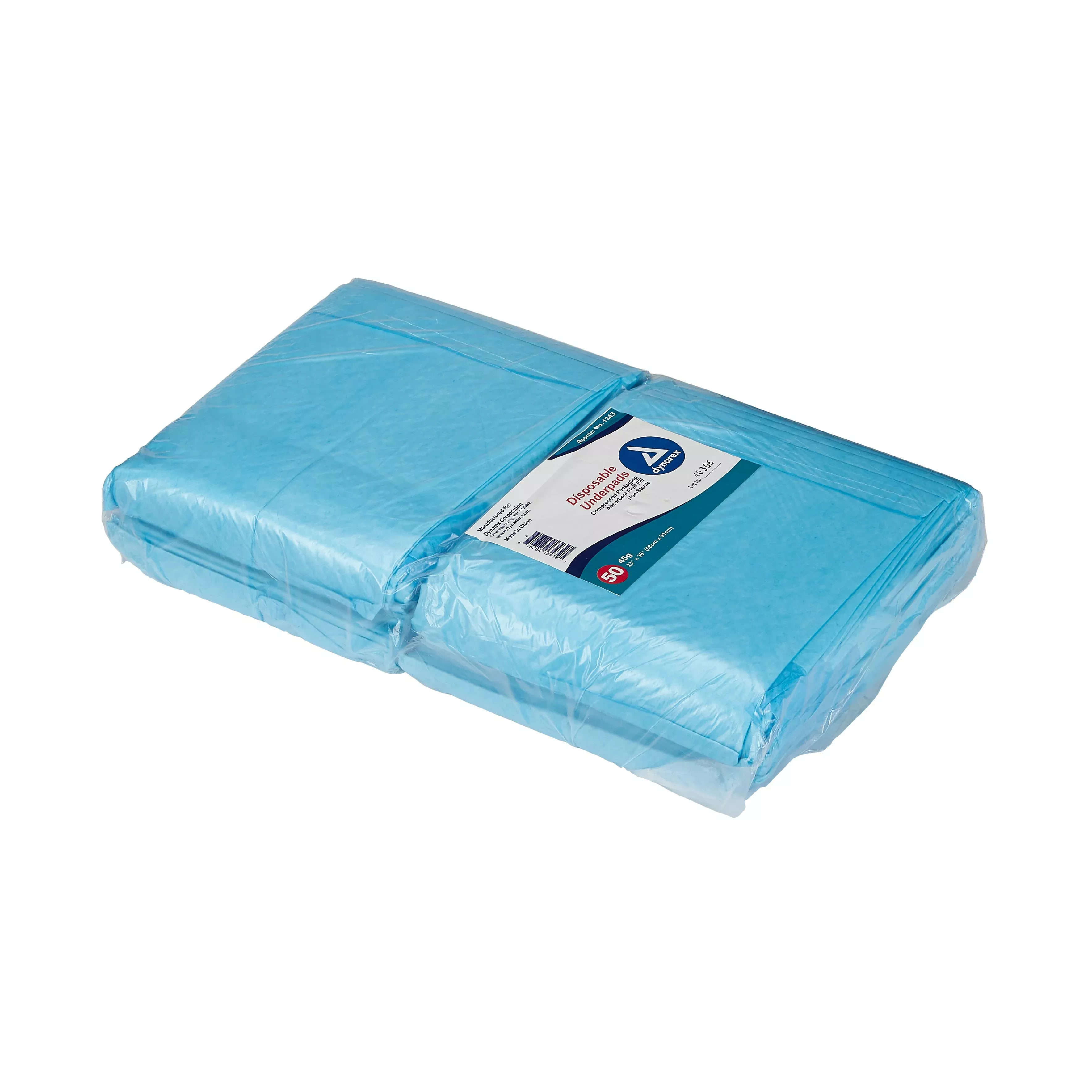 dynarex Absorbent Fluff Fill Underpad, 23 x 36 Inch, 1 Case of 150