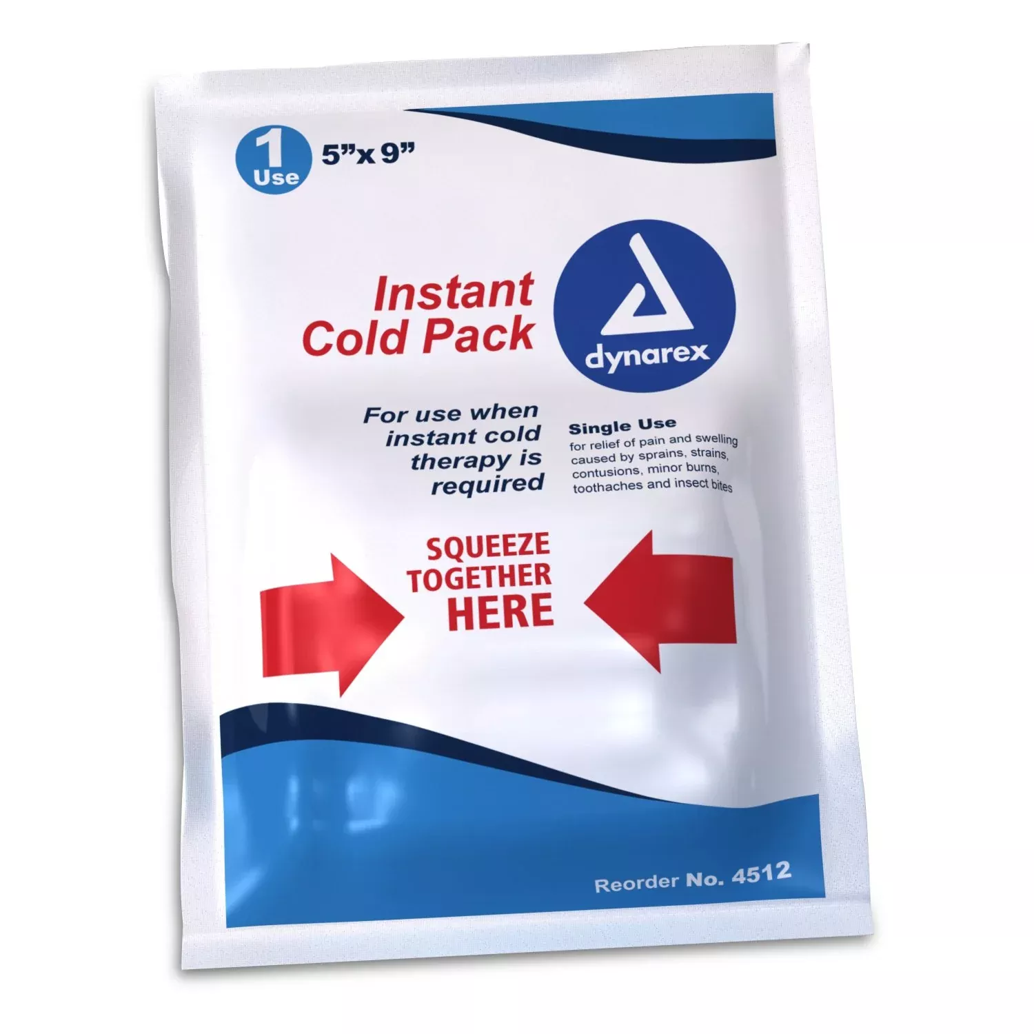 dynarex Instant Cold Pack, 5 x 9 Inch, 1 Case of 24