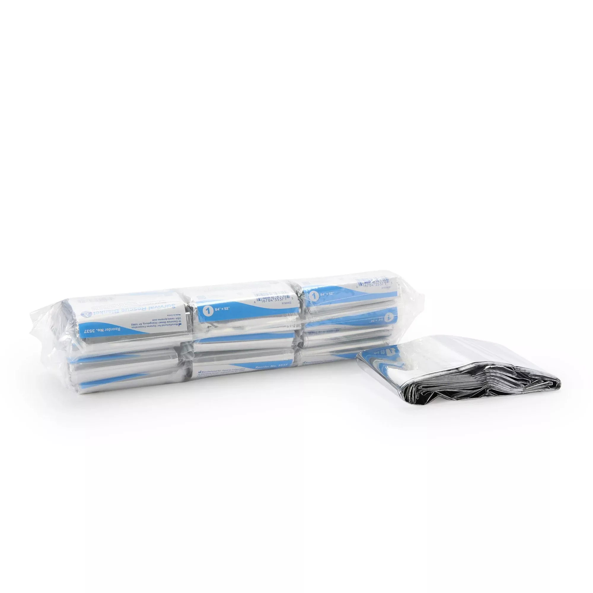 dynarex Mylar Rescue Blanket, 52 x 84 Inch, 1 Each