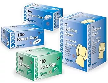 dynarex Protective Procedure Gown, 1 Bag of 5