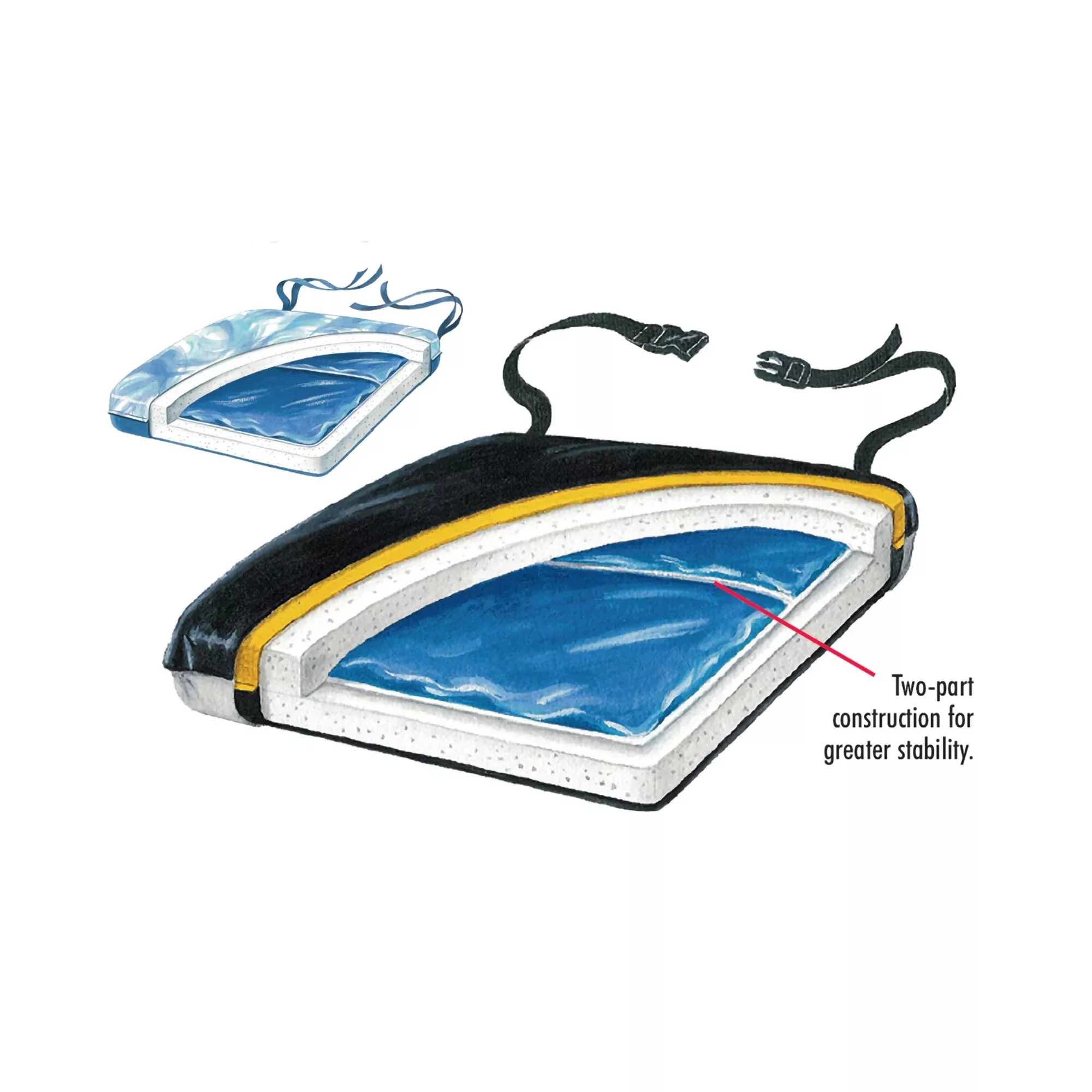Econo-Gel Seat Cushion, 1 Each