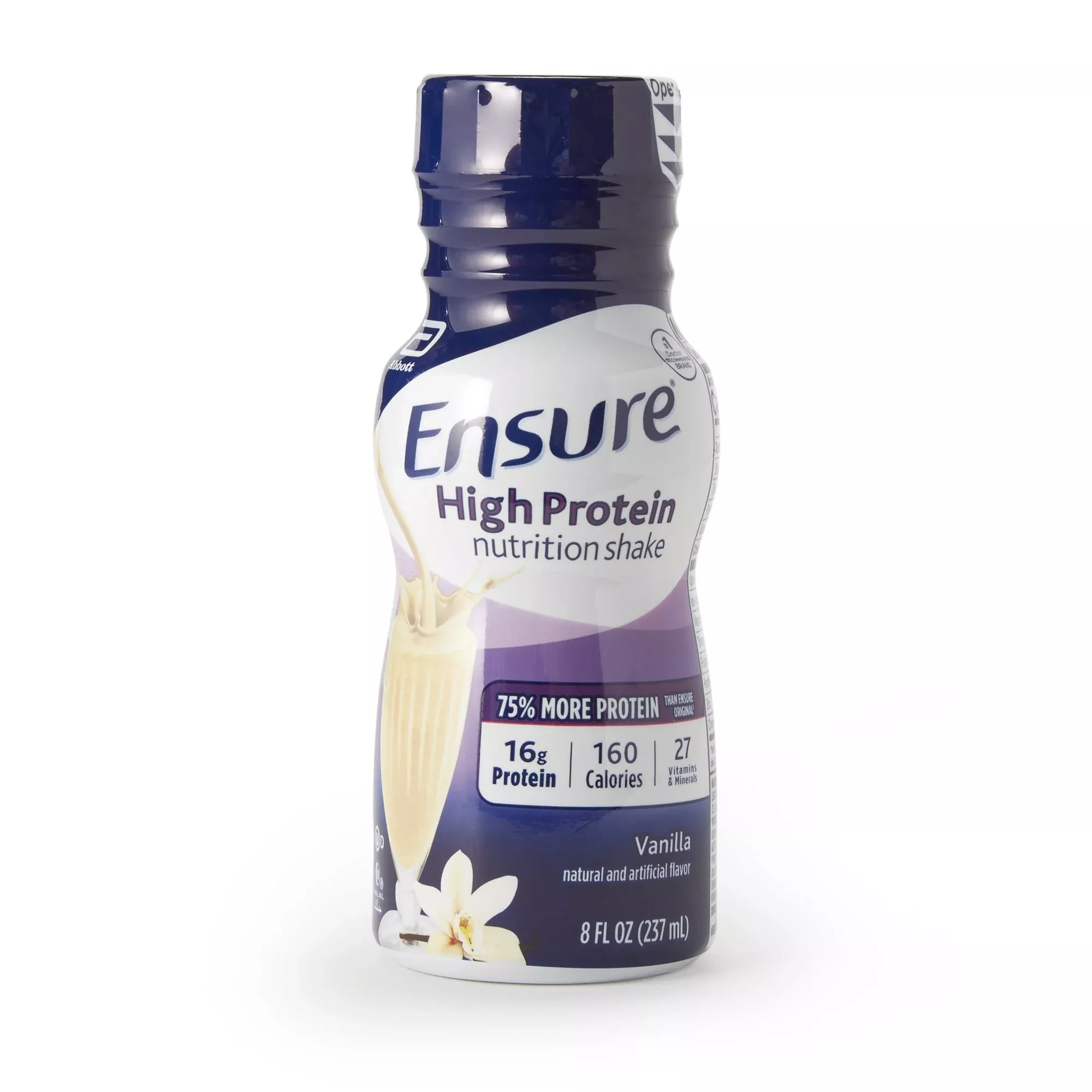 Ensure High Protein Shake Vanilla Oral Supplement, 8 oz. Bottle, 1 Each
